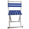 Cadeira Banco Banqueta Dobravel Aluminio Camping Cor Azul - 6