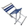 Cadeira Banco Banqueta Dobravel Aluminio Camping Cor Azul - 5