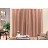 Cortina Decorativa Austuria Em Tecido Jacquard Salmão 4M - 1