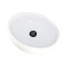 Cuba De Apoio Oval Para Banheiro Premiun Branca - 2