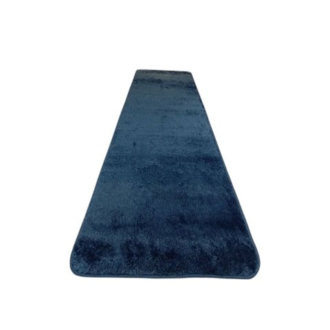 Passadeira Macio Azul 0.66x2 Antiderrapante Id Decor