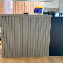 Painel Ripado Wpc Interno Wide Cor: Cinza Médio 2,90m X 19cm (0,55m²) - 4