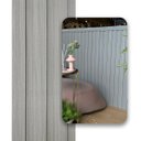 Ver imagem 1 de Painel Ripado Wpc Interno Wide Cor: Cinza Médio 2,90m X 19cm (0,55m²)