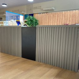 Painel Ripado Wpc Interno Wide Cor: Cinza Médio 2,90m X 19cm (0,55m²) - 2