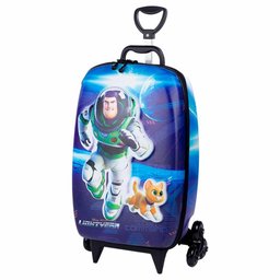 Mochila 3d de Rodinhas Infantil - Disney-pixar - Buzz Lightyear - Maxtoy - 1