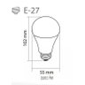 Kit 10 Lâmpadas Bulbo LED 9W 6500K Ourolux - 2