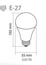 Ver imagem 3 de Kit Lâmpadas Bulbo LED 9W 6500k - 10 Unidades - Ourolux