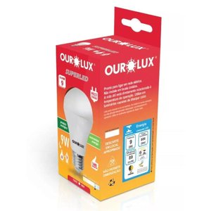 Kit 10 Lâmpadas Bulbo LED 9W 6500K Ourolux