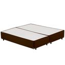 Ver imagem 1 de Cama(Box Queen Size+Colchão Mola) 158x198x26 Suede Marrom