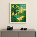 Ver imagem 1 de Quadro Brasil Praia Rio de Janeiro 24x18cm Mold Preta