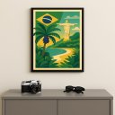 Ver imagem 2 de Quadro Brasil Praia Rio de Janeiro 24x18cm Mold Preta