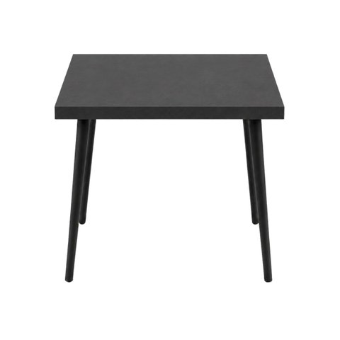 Mesa Quadrada Safira 70cm Black Total MDF e Madeira