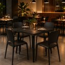 Ver imagem 3 de Mesa Quadrada Safira 70cm Black Total MDF e Madeira