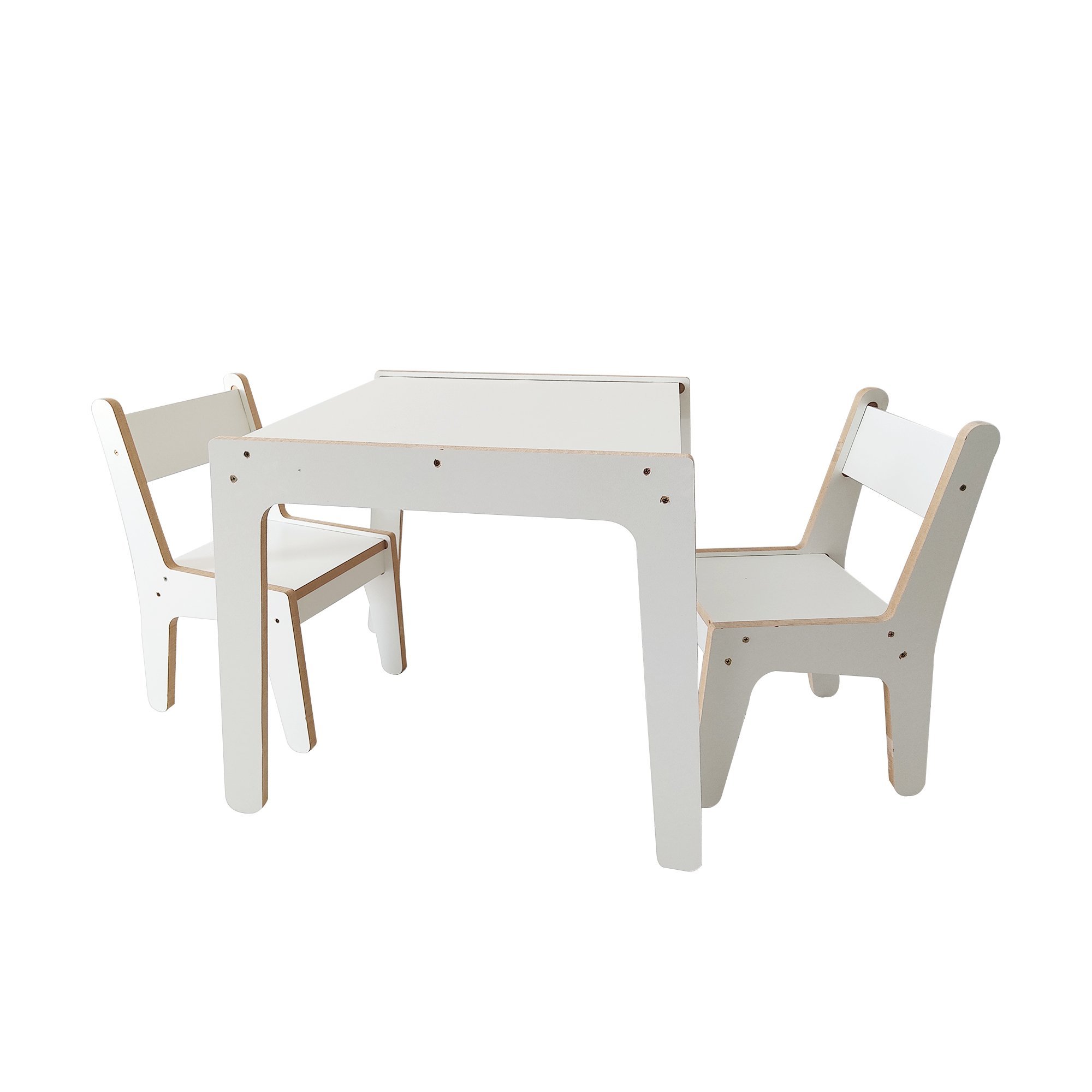 Mesa e Cadeira Infantil em Mdf Tx Branco 15mm - 1