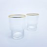 Copos Baixos Cristal com Borda Dourada Lines 2 peças 220ml - 1