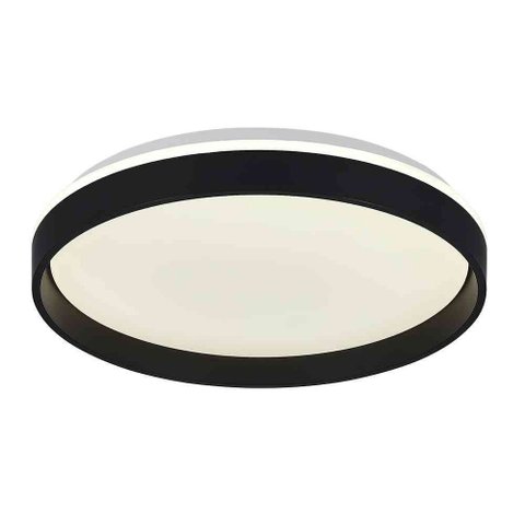 Plafon Led Duetto Redondo 26cm 18w Bivolt Tcc Ajustável - Preto