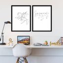 Ver imagem 2 de Kit 2 Quadros Decorativos São Jorge Saravá 24x18cm:Madeira preta