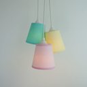Ver imagem 3 de Lustre Pendente Bebê Cacho Candy Amarelo, Rosa e Verde