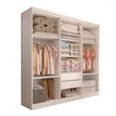 Ver imagem 4 de Guarda-roupa Casal Mykonos 6 Portas 2 Gavetas Branco - Panorama Móveis