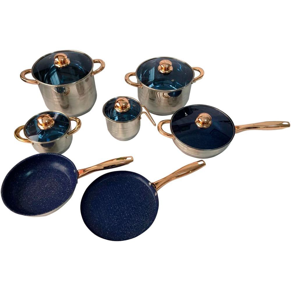 Jogo de Panelas Royal Z Cookware Set Antiaderente Azul - 23 Peças Prime Home Decor - 2