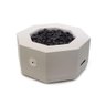 Lareira a Gás Fire Pit Cimentício Octogon para Área Externa - K3 Imports - 2