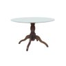 Conjunto Mesa Redonda Tampo com Vidro 130cm com 6 Cadeiras em X Prime Wood - 2