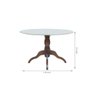 Conjunto Mesa Redonda Tampo com Vidro 130cm com 6 Cadeiras em X Prime Wood - 3