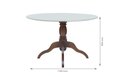 Ver imagem 3 de Conjunto Mesa Redonda Tampo com Vidro 130cm com 6 Cadeiras em X Prime Wood