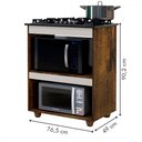 Ver imagem 3 de Armário de Cozinha para Cooktop 5 Bocas Turim Ypê/off White - Kaiki Móveis
