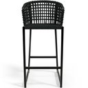 Ver imagem 6 de Kit 02 Banqueta Para Área Gourmet Cozinha Varanda Corda Náutica Porto D04 Preto - Lyam Decor