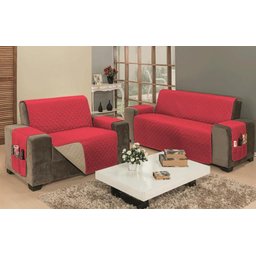 Protetor Impermeável Para Sofá 2 E 3 Lugares Dupla Face - 1