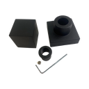 Ver imagem 6 de Kit 2 Acabamento Quadrado Preto Fosco Registro Metal Padrão Deca