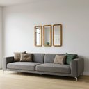 Ver imagem 1 de Kit 3 Espelhos Decorativos 65x25cm Retangular Poli