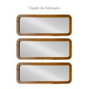 Ver imagem 4 de Kit 3 Espelhos Decorativos 65x25cm Retangular Poli