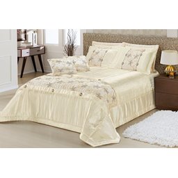 Cobre Leito Diamante Casal Super King 9 Peças Palha - 1 Cobre Leito Diamante Casal Super King 9 Peças Palha - 1