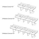 Ver mais imagens de Modulo Central Mesa de Reunião Y37 Nogal/Preto Artany