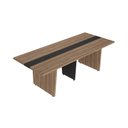 Ver imagem 3 de Modulo Central Mesa de Reunião Y37 Nogal/Preto Artany