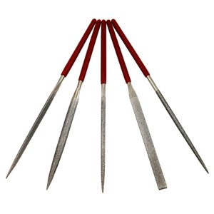 Jogo 5 Peças Limas Agulhas Diamantadas 140x70x3,5mm