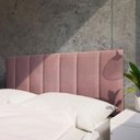Ver imagem 2 de Cabeceira Casal Carla 160x60 Suede Rose - M&f Decor