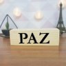 Cubo Decorativo com Letras em Acrílico Paz Único - 1