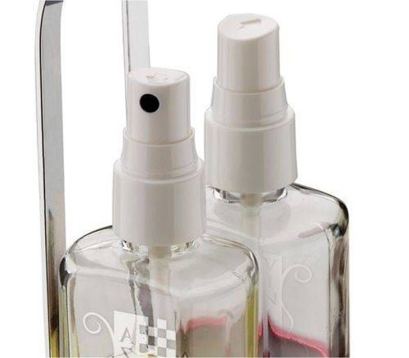 Ver imagem 3 de Galheteiro para Vinagre e Azeite Spray 115ml Suporte 2 Galhetas - Aço Cromado