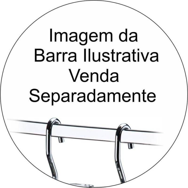 Ver imagem 6 de Suporte com Lixeira 2,5l para Barra de Cozinha Aço Cromado Preta