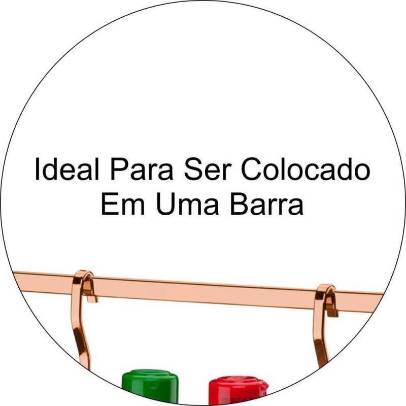 Suporte Multiuso Duplo Para Barra de Cozinha - Cobre - 4