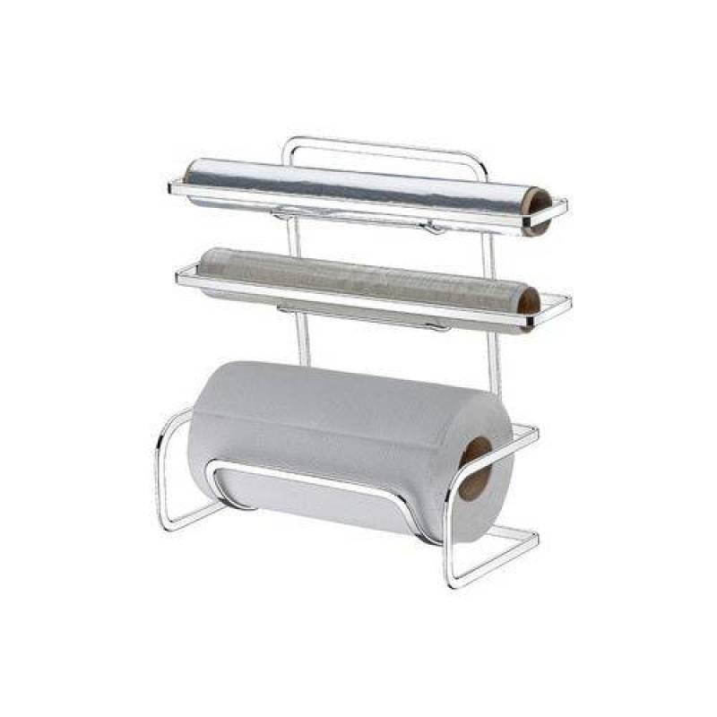Suporte para Rolo de Papel Toalha aluminio e PVC aço cromado Future 1405