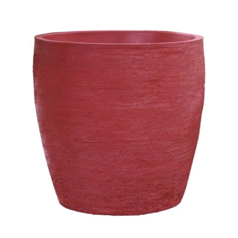 Vaso Planta 30x30 Oval Moderno Polietileno - VINHO BORDO 021