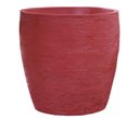 Ver imagem 1 de Vaso Planta 30x30 Oval Moderno Polietileno - VINHO BORDO 021