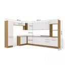 Ver imagem 3 de Cozinha Completa Suprema Freijó/branco 14 Peças