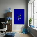 Ver imagem 1 de Quadro Decorativo Ogum Armas - 70x50cm:moldura Preta