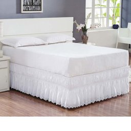 Saia Box Casal Queen Perolla - Branco - 1