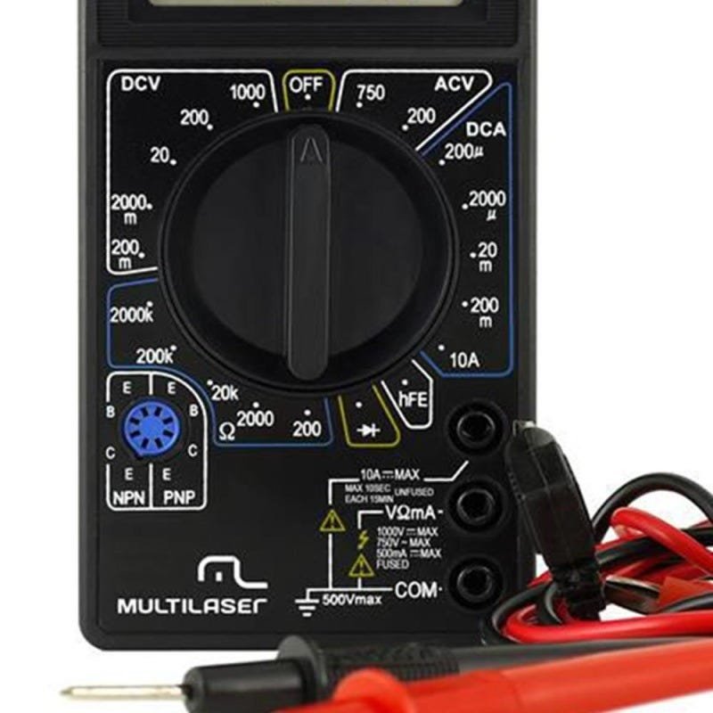 Multímetro Digital Portátil Medições Eletricas Multilaser - 3